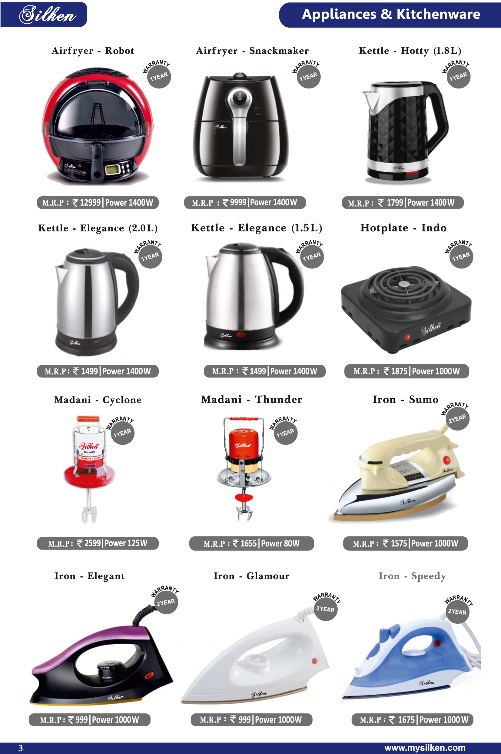 Range of Products